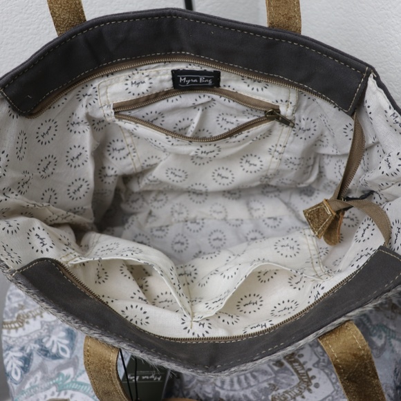 🆕Myra Bag MULTI Large Tote Bag Canvas Purse Women - Picture 4 of 17